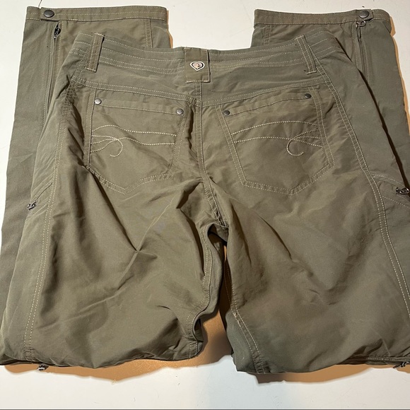 Kuhl Women’s 6 Short Army Green Convertible Pants - Picture 3 of 6